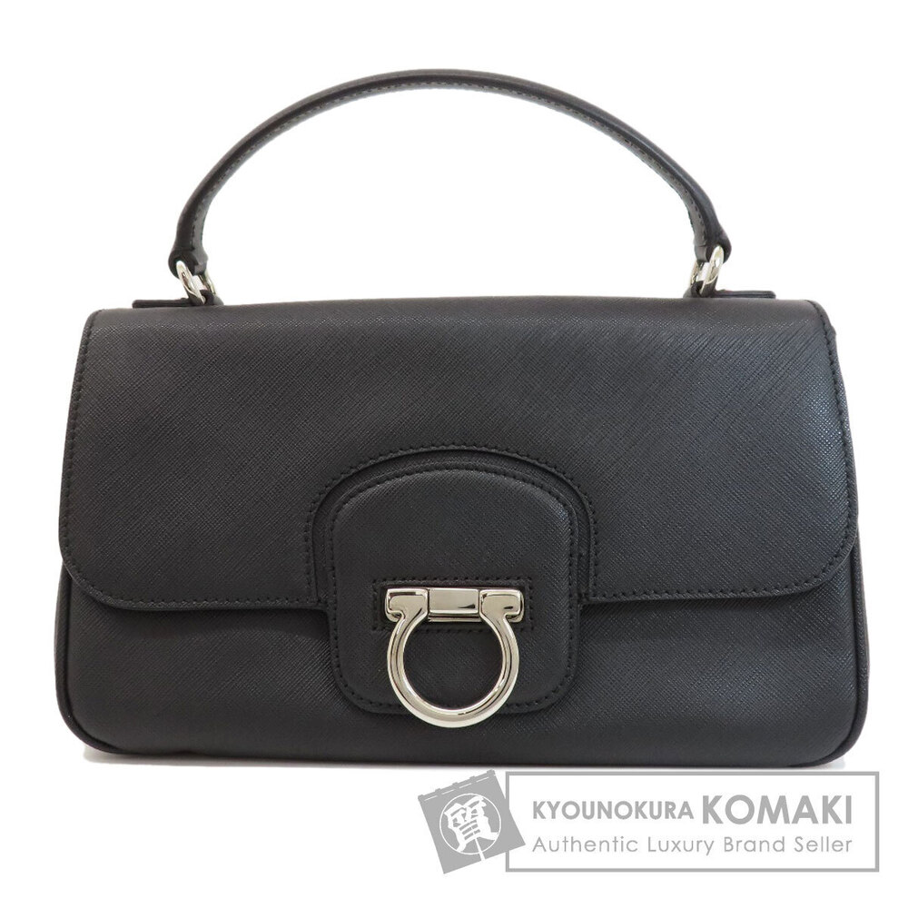 Salvatore Ferragamo Gancini handbag leather